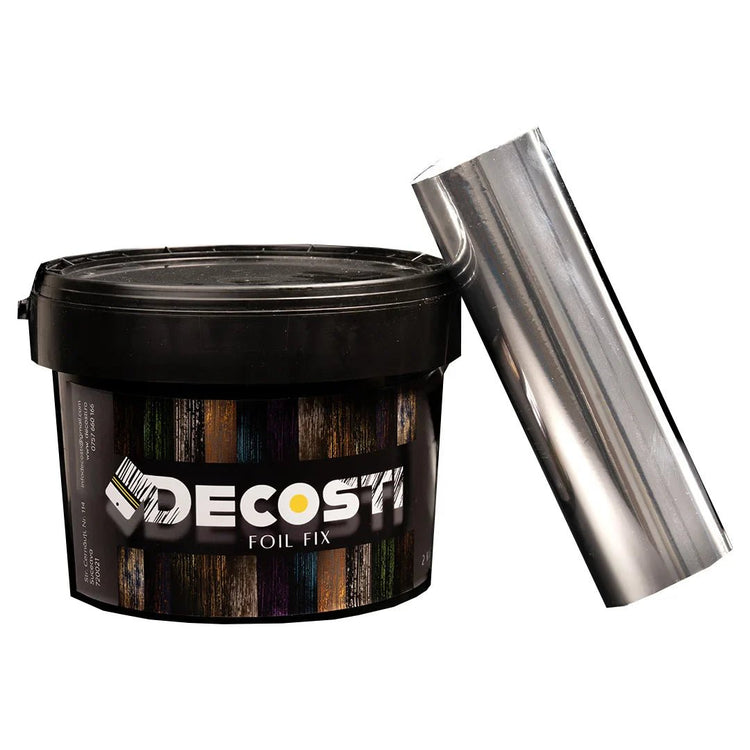 Kit efect decorativ Decosti, folie de transfer (25 mp) diverse culori și 2 kg adeziv profesional - Pictorul Fericit