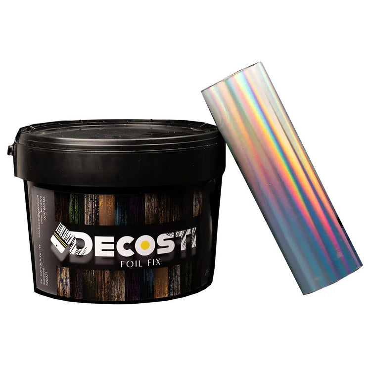 Kit efect decorativ Decosti, folie de transfer (25 mp) diverse culori și 2 kg adeziv profesional - Pictorul Fericit