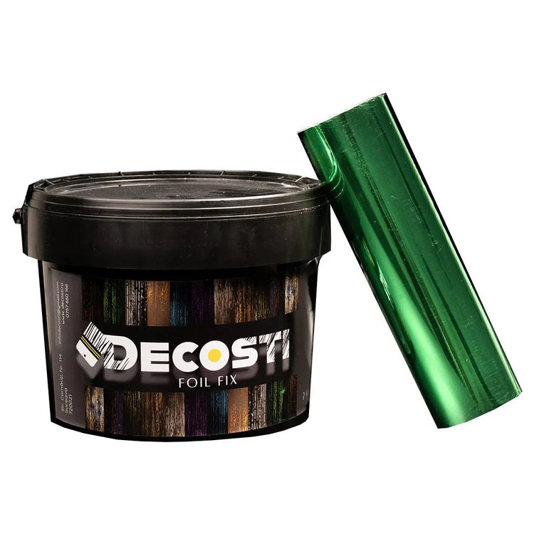 Kit efect decorativ Decosti, folie de transfer (25 mp) diverse culori și 2 kg adeziv profesional - Pictorul Fericit