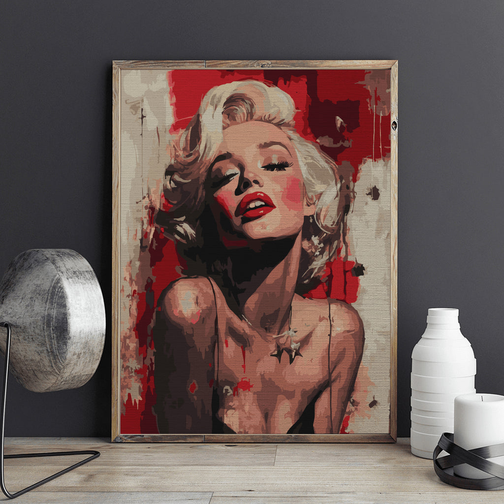 Marilyn Monroe - Pictură pe numere - Pictorul Fericit
