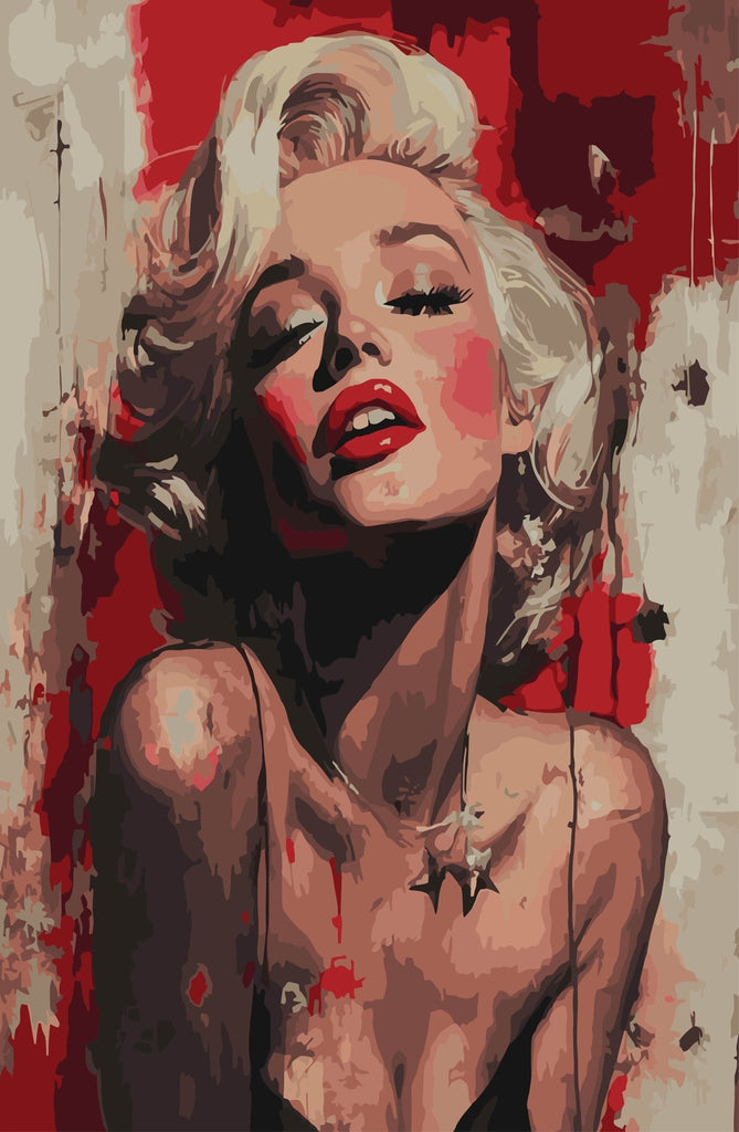 Marilyn Monroe - Pictură pe numere - Pictorul Fericit