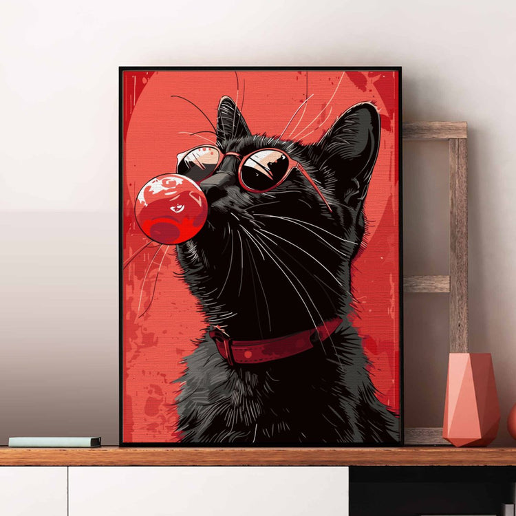 Motanul Celest (Celestial cat) - Pictură pe numere - Pictorul Fericit