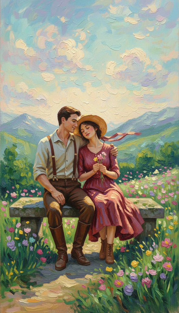 Noi doi - Pictură pe numere - Pictorul Fericit