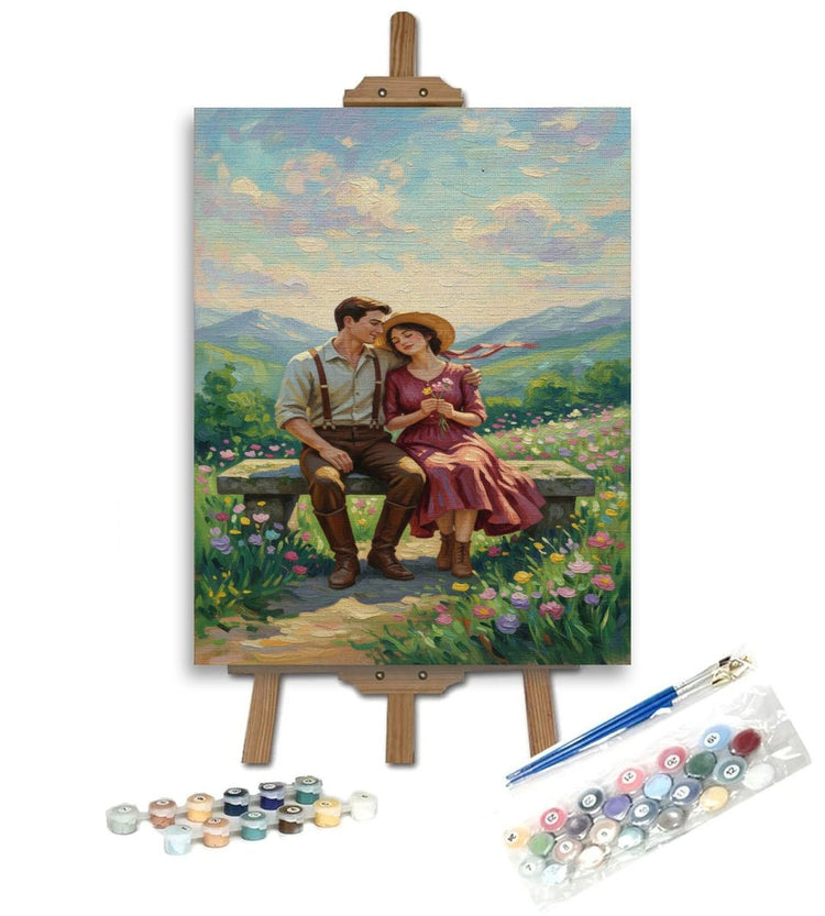Noi doi - Pictură pe numere - Pictorul Fericit