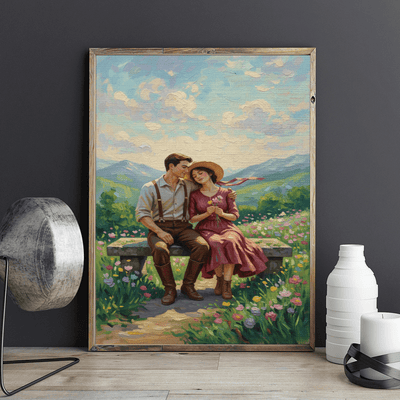 Noi doi - Pictură pe numere - Pictorul Fericit