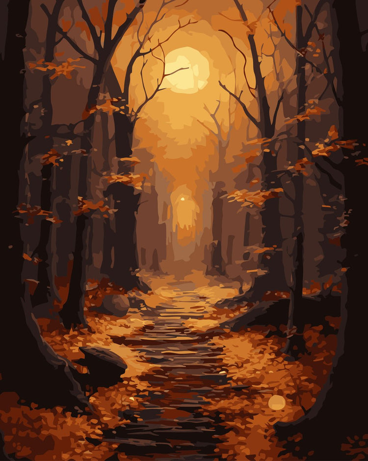 Pădurea fermecată (Magic Forest) - Pictură pe numere - Pictorul Fericit