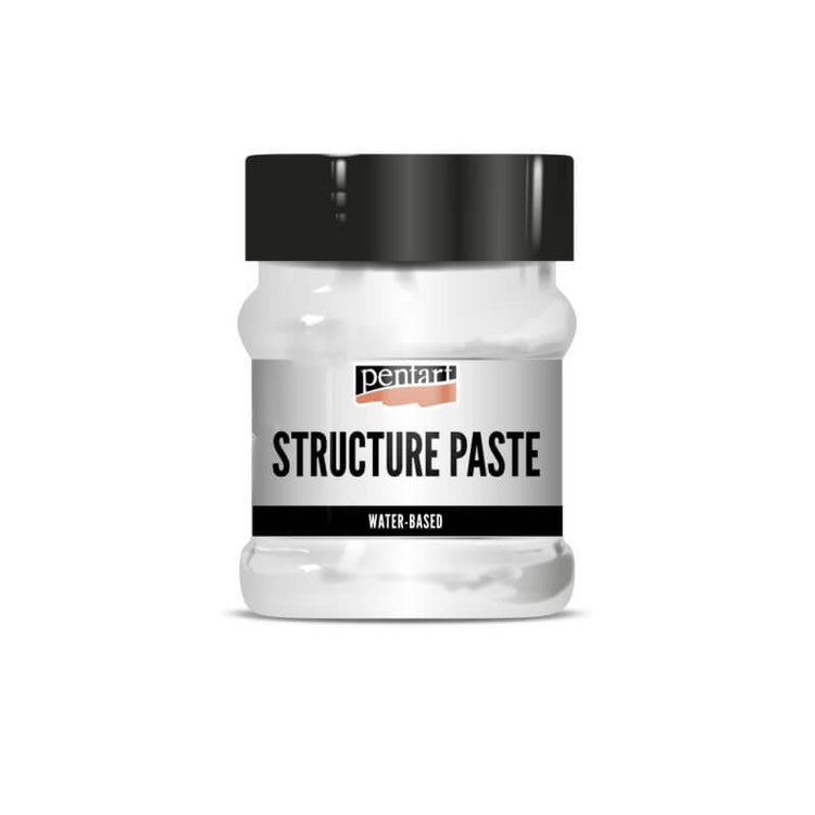 Pastă de structură, pe baza de apă, Pentart, pentru efecte 3D decorative, 100 ml - Pictorul Fericit