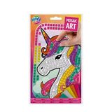 Pictură pe numere mozaic, cu diamante, Grafix, model unicorn, 3+