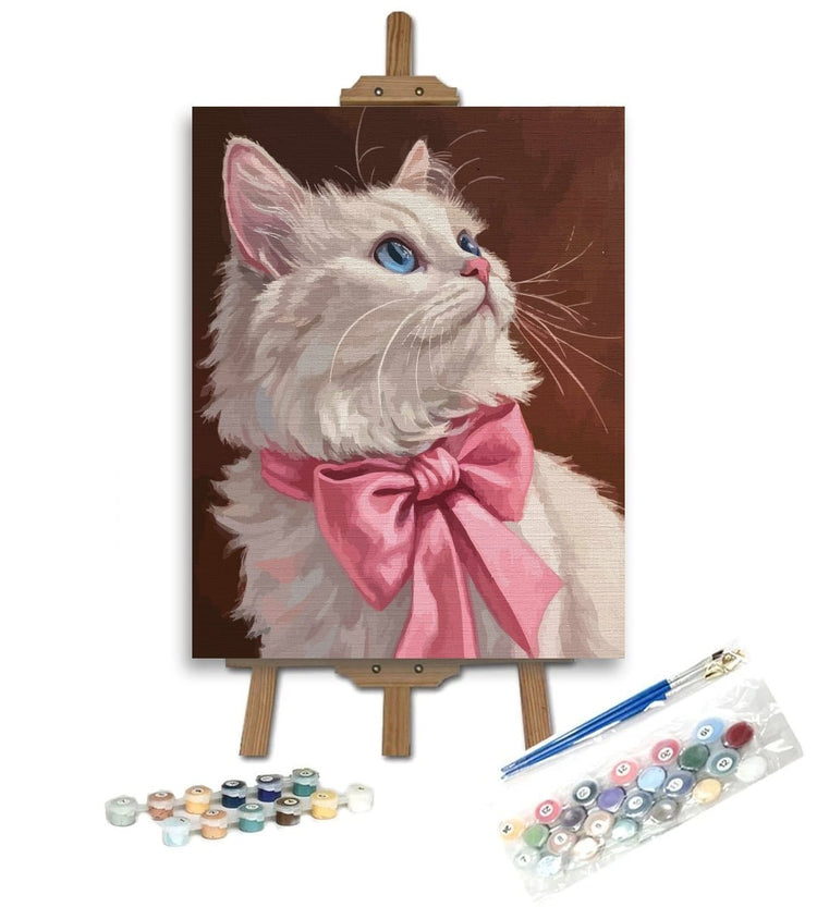 Pisica divă - Pictură pe numere - Pictorul Fericit