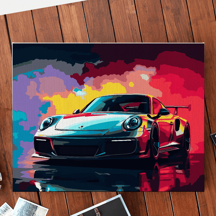 Porsche 911 - Pictură pe numere - Pictorul Fericit