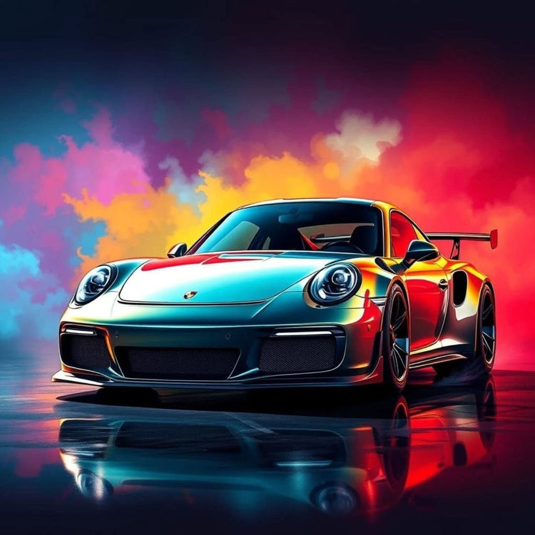 Porsche 911 - Pictură pe numere - Pictorul Fericit