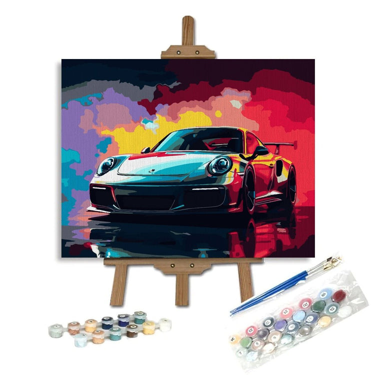 Porsche 911 - Pictură pe numere - Pictorul Fericit