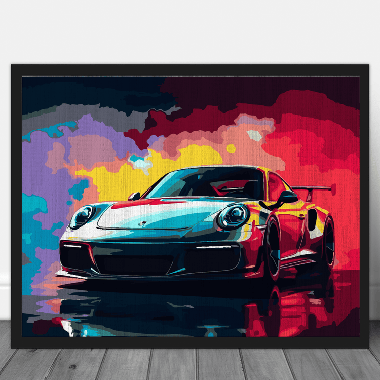 Porsche 911 - Pictură pe numere - Pictorul Fericit