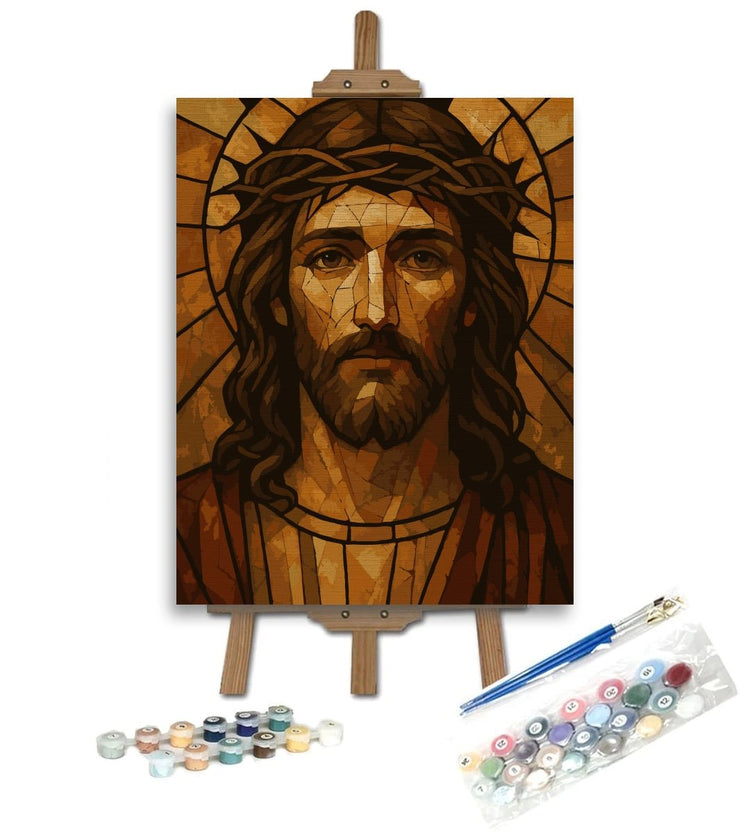 Portret divin - Pictură pe numere - Pictorul Fericit
