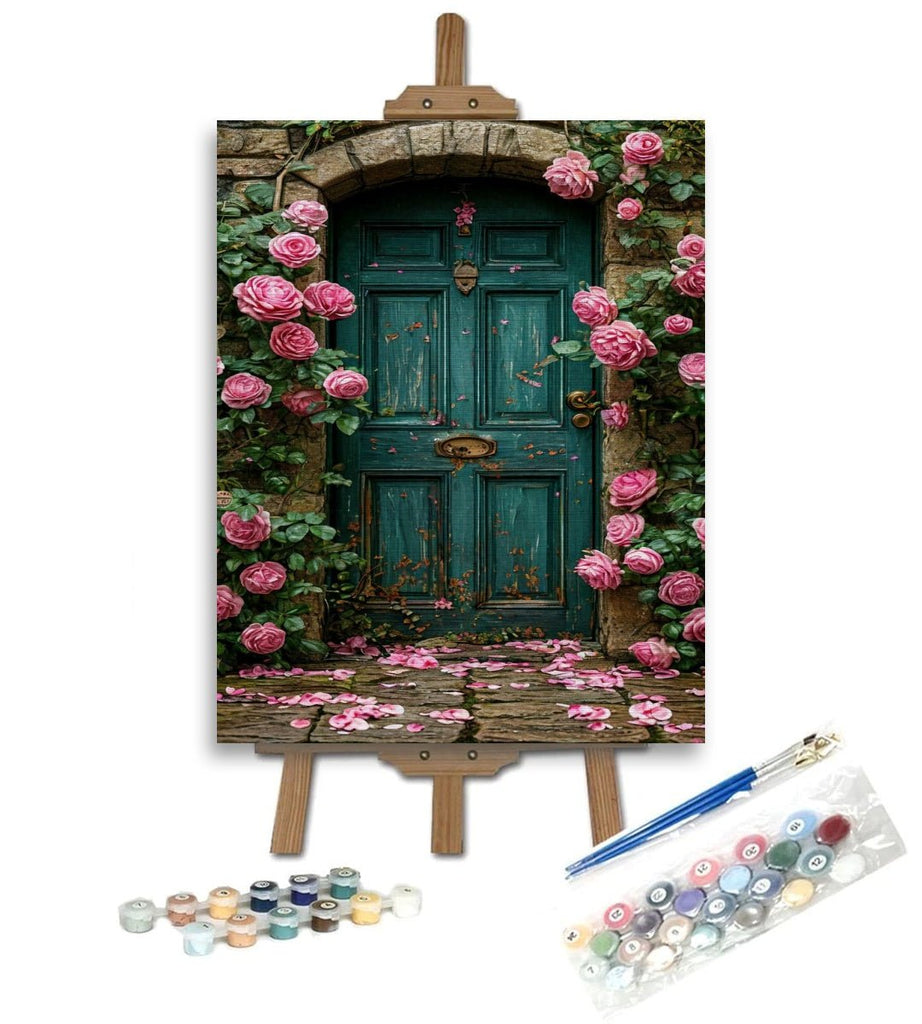 Prag de flori - Pictură pe numere - Pictorul Fericit