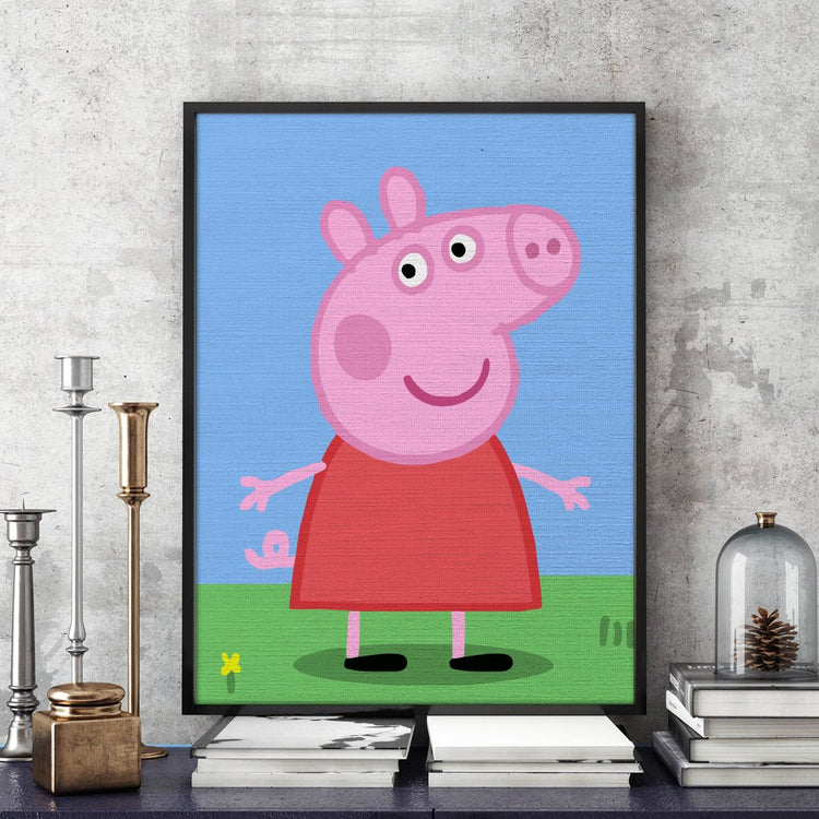 Purcelușa Peppa (Peppa Pig) - Pictură pe numere - Pictorul Fericit