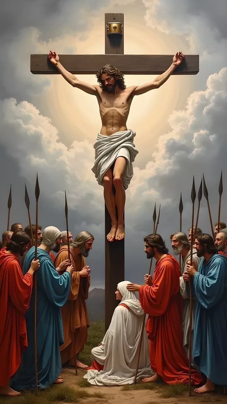 Răstignirea Domnului - Pictură pe numere - Pictorul Fericit