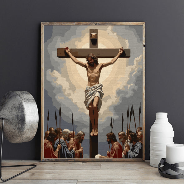 Răstignirea Domnului - Pictură pe numere - Pictorul Fericit