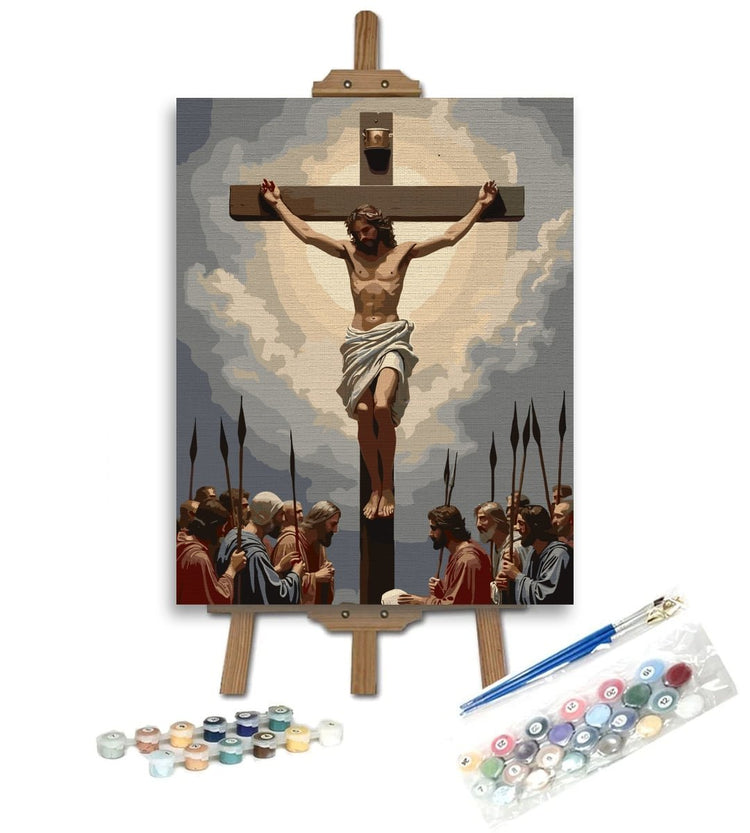 Răstignirea Domnului - Pictură pe numere - Pictorul Fericit