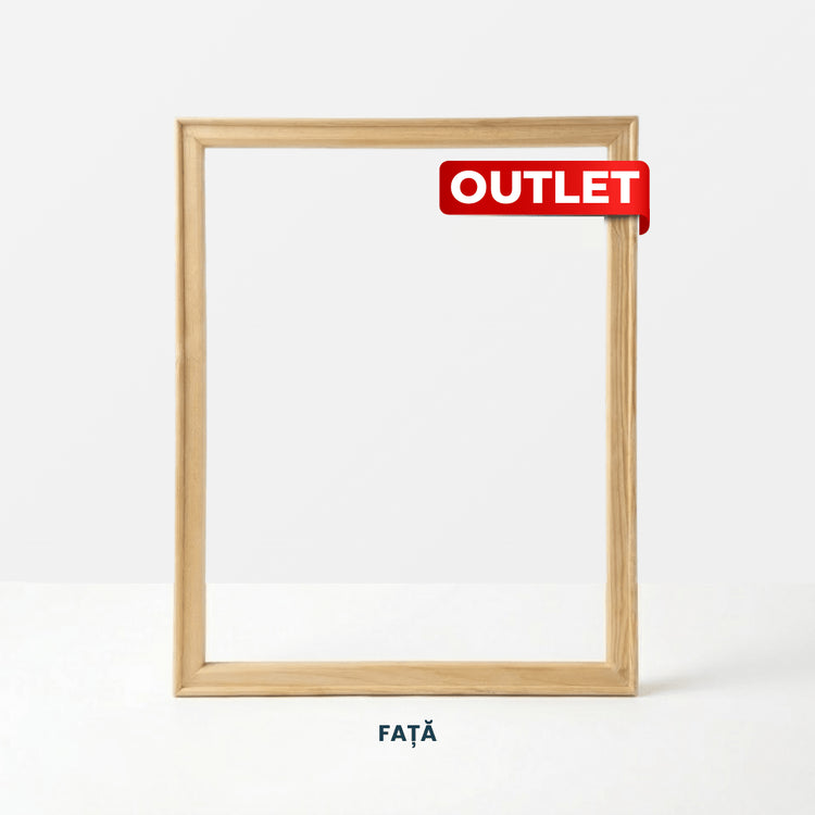 Șasiu din lemn de pin, 40×50 cm, produs OUTLET (fără pânză) - Pictorul Fericit