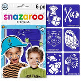 Set 6 șabloane Snazaroo pictură pe față/corp, pentru băieți, Adventure