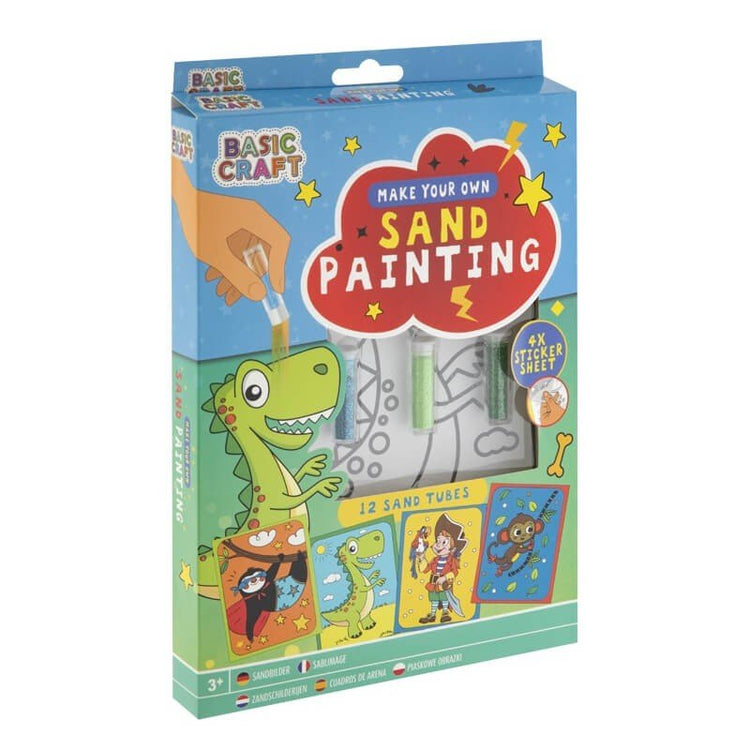 Set creativ dinozaur, pictură cu nisip, Grafix, 3+ - Pictorul Fericit