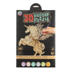 Set creativ puzzle 3D din lemn, asamblează și pictează unicornul, 7+, Grafix