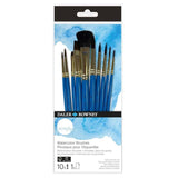 Set de 10 pensule acuarelă, eco friendly, fir sintetic soft, Simply Daler Rowney