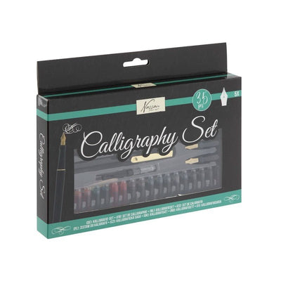 Set de caligrafie Nassau Fine Art, cu 35 accesorii - Pictorul Fericit