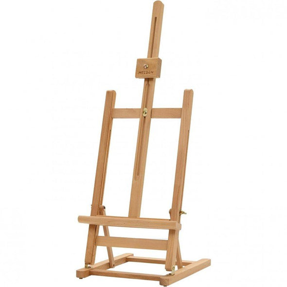 Șevalet de masă lemn de fag premium, bază H, pliabil, culoare natur 32x29.5x74 cm, Meeden - Pictorul Fericit