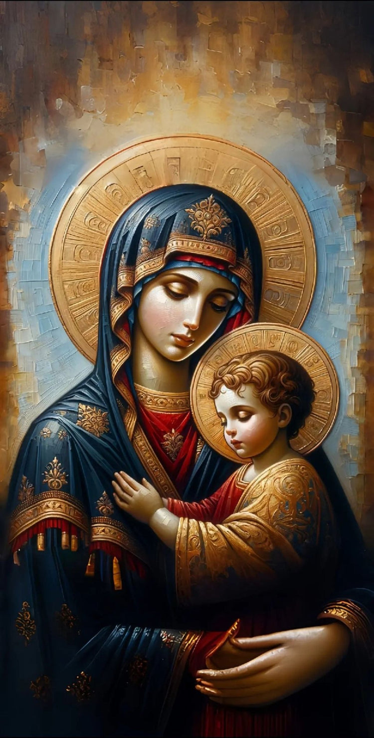 Sfânta Fecioară Maria - Pictură pe numere - Pictorul Fericit