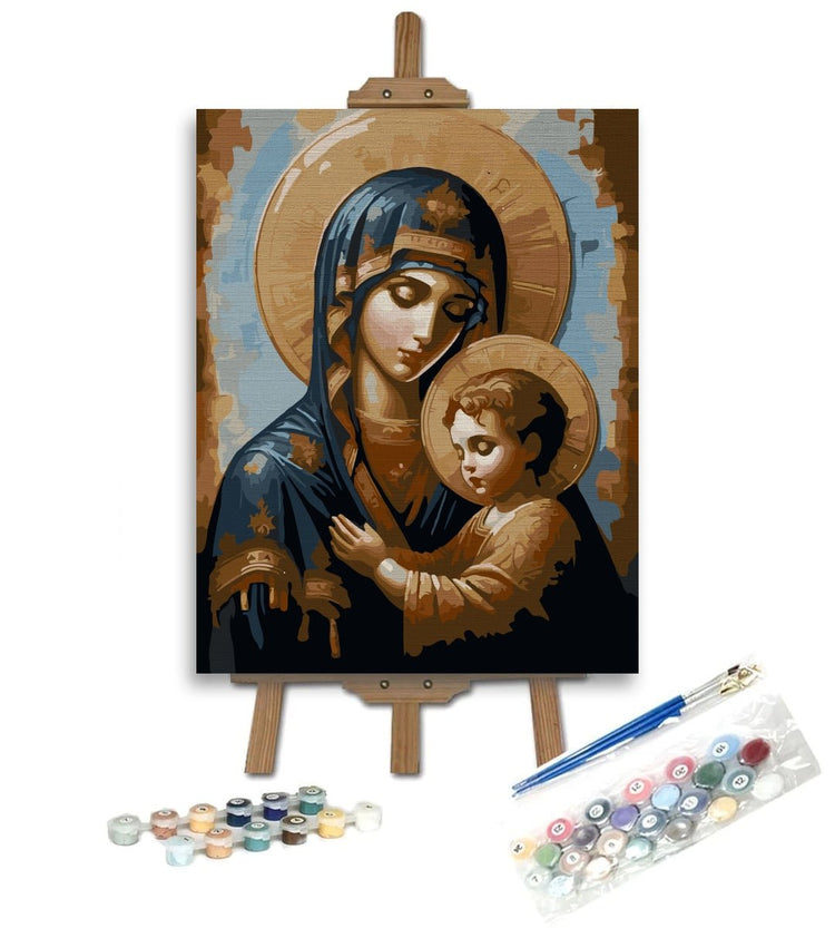 Sfânta Fecioară Maria - Pictură pe numere - Pictorul Fericit