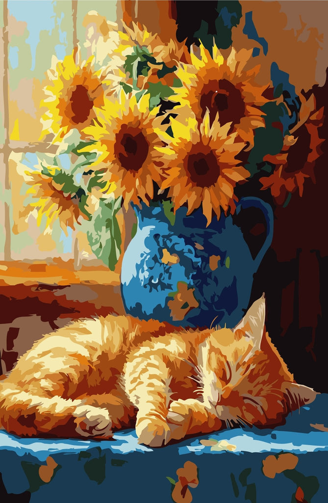 Siesta - Pictură pe numere - Pictorul Fericit