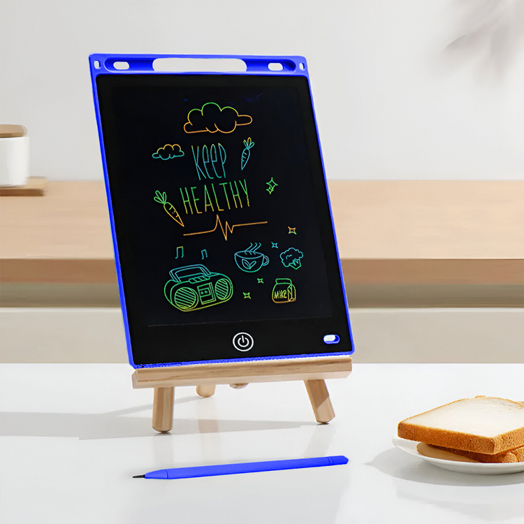 Tabletă LCD de desen pentru copii, ecran 10 inch, stilou inclus, rosu/albastru, 26 cm