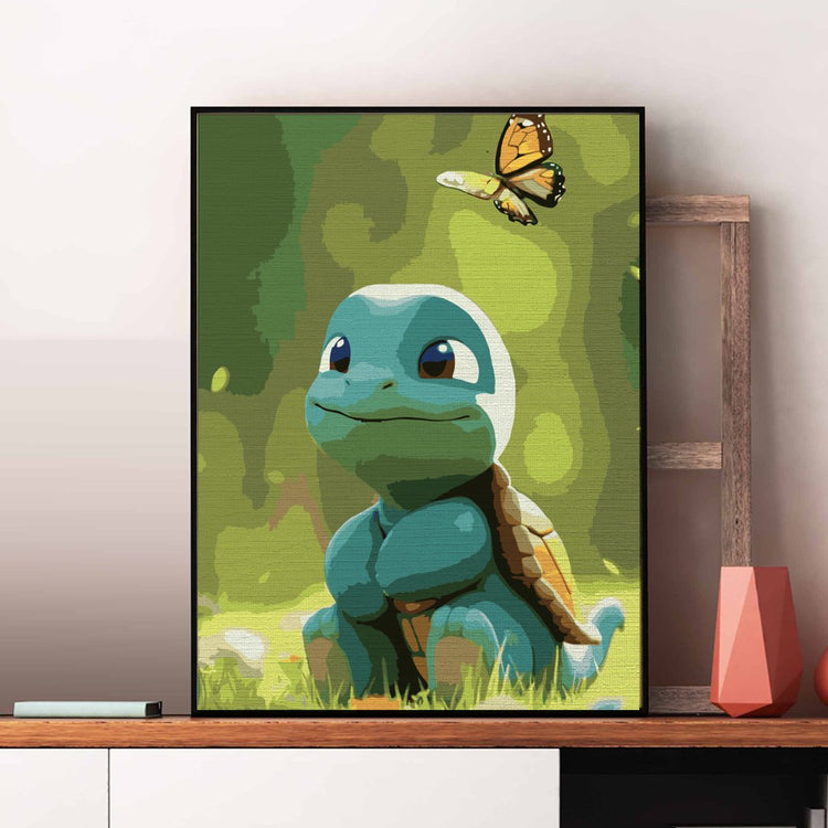 Țestoasa Pokemon (Pokemon turle) - Pictură pe numere - Pictorul Fericit