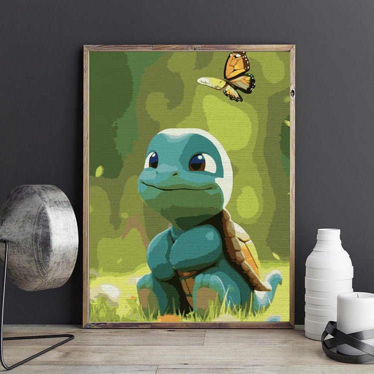 Țestoasa Pokemon (Pokemon turle) - Pictură pe numere - Pictorul Fericit