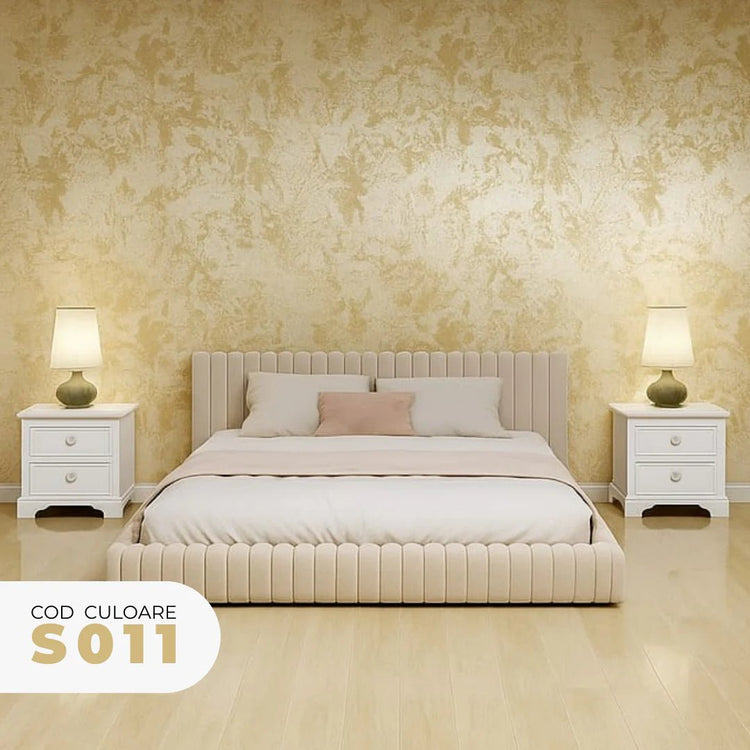Vopsea decorativă interior Decosti, pensulată cu efect sidefat, Silver reflection (1L, 3L) - Pictorul Fericit