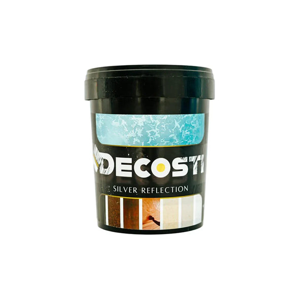 Vopsea decorativă interior Decosti, pensulată cu efect sidefat, Silver reflection (1L, 3L)