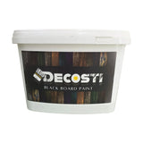 Vopsea neagră, mată, ultralavabilă Decosti, pentru efect de tablă (1 Kg, 3 Kg)