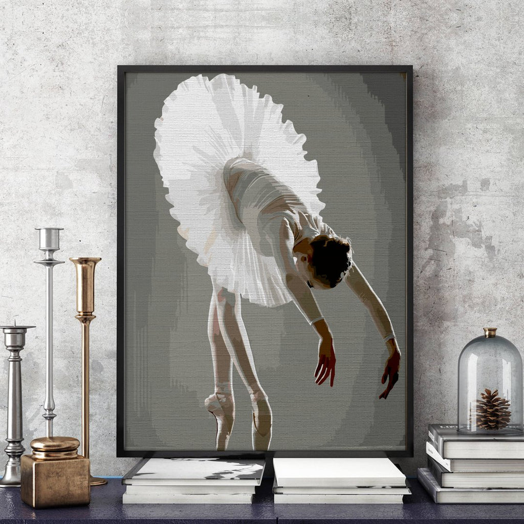 Ballerina bow - Pictură pe numere - Pictorul Fericit