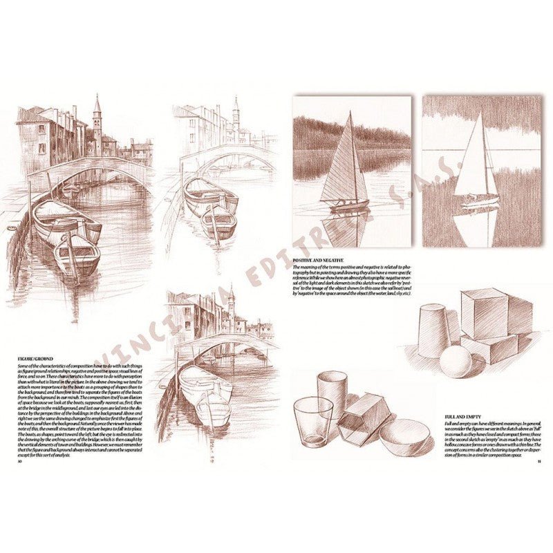Bazele desenului, nr. 1 cu ilustrații, colectia Leonardo, Vinciana Editrice