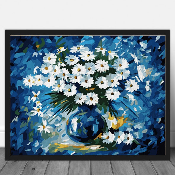 Beautiful Daisies - Pictură pe numere - Pictorul Fericit