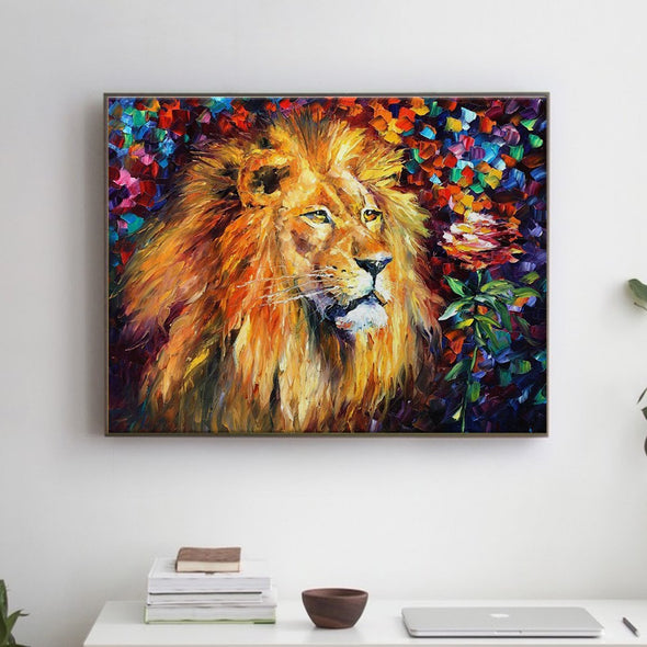 Beautiful Lion - Pictură pe numere - Pictorul Fericit