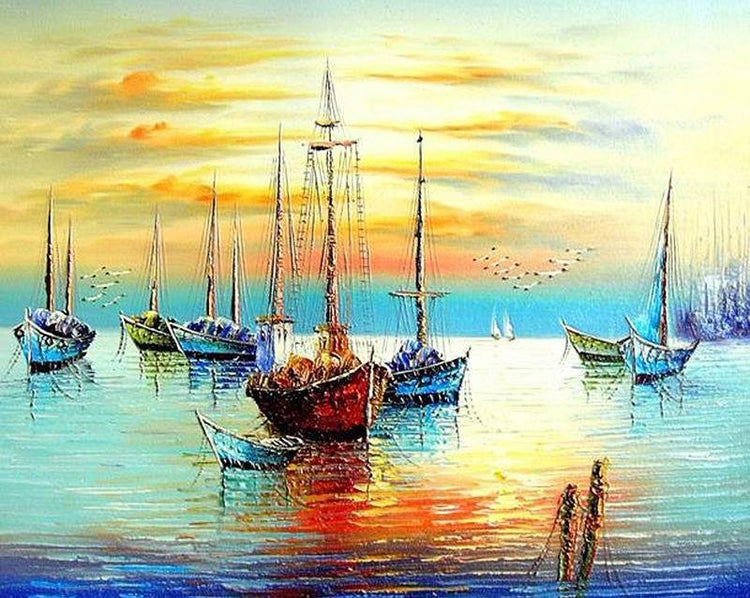 BEYOND THE HORIZONT - Pictură pe numere - Pictorul Fericit