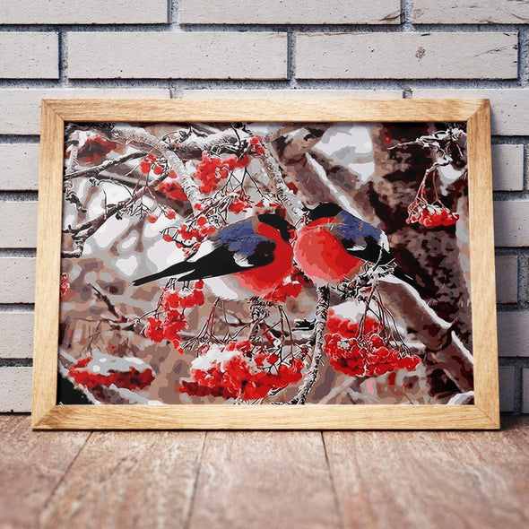 Bird Cuteness - Pictură pe numere - Pictorul Fericit
