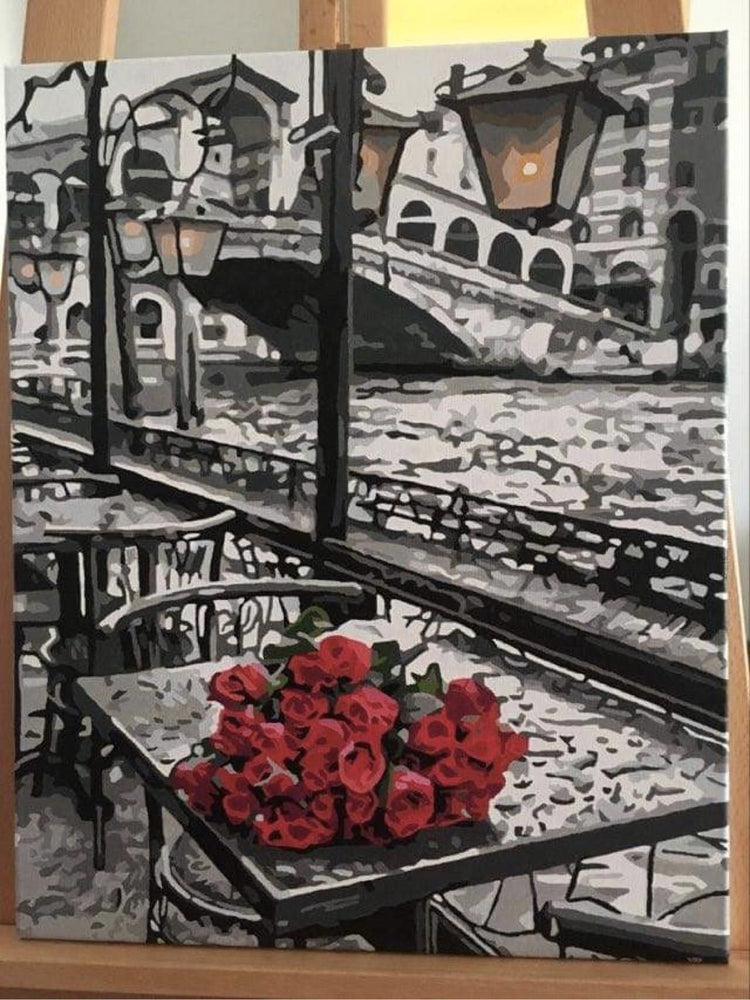 Bouquet of Roses - Pictură pe numere - Pictorul Fericit