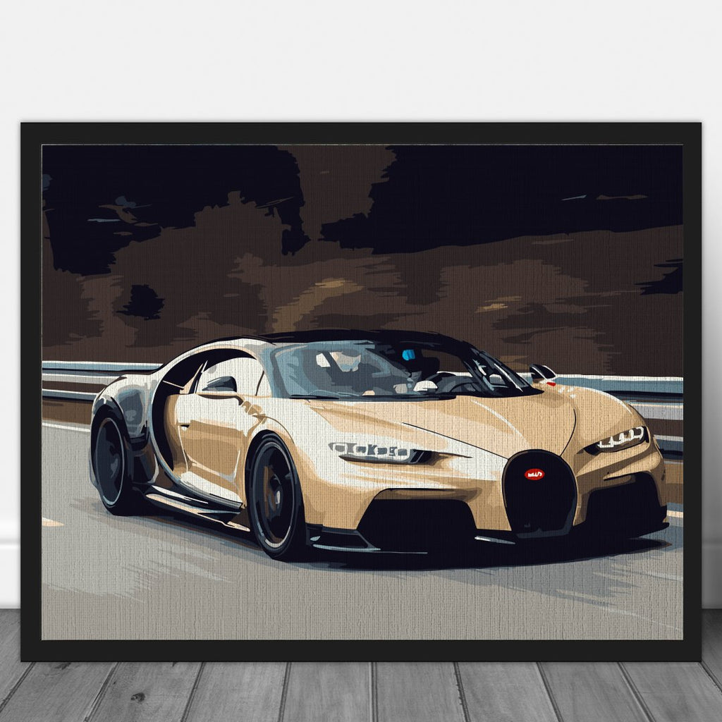 Bugatti - Pictură pe numere - Pictorul Fericit