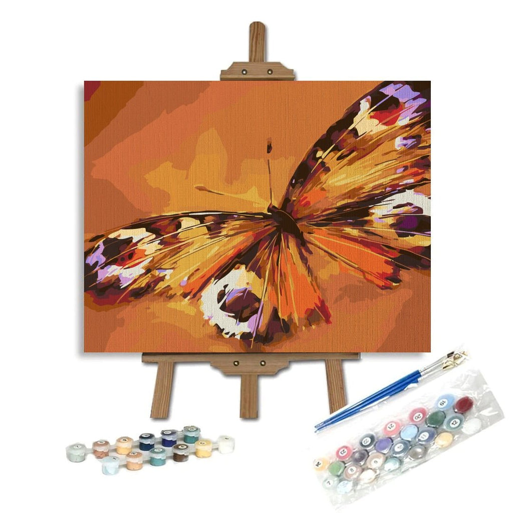 Butterfly art - Pictură pe numere - Pictorul Fericit