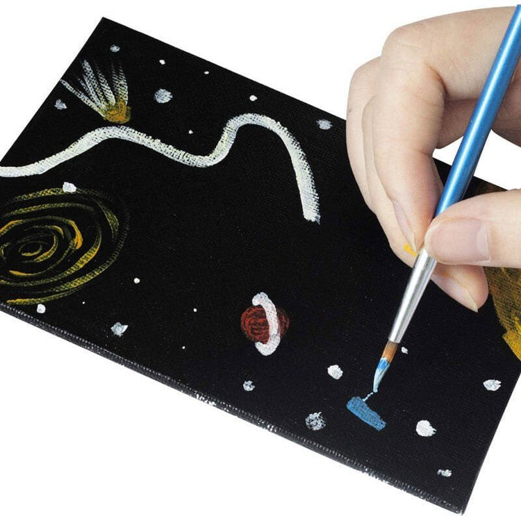 Carton pânzat negru, 3 mm, pânză 100% bumbac, textură medie, 30x40 cm, 40x50 cm Phoenix - Pictorul Fericit
