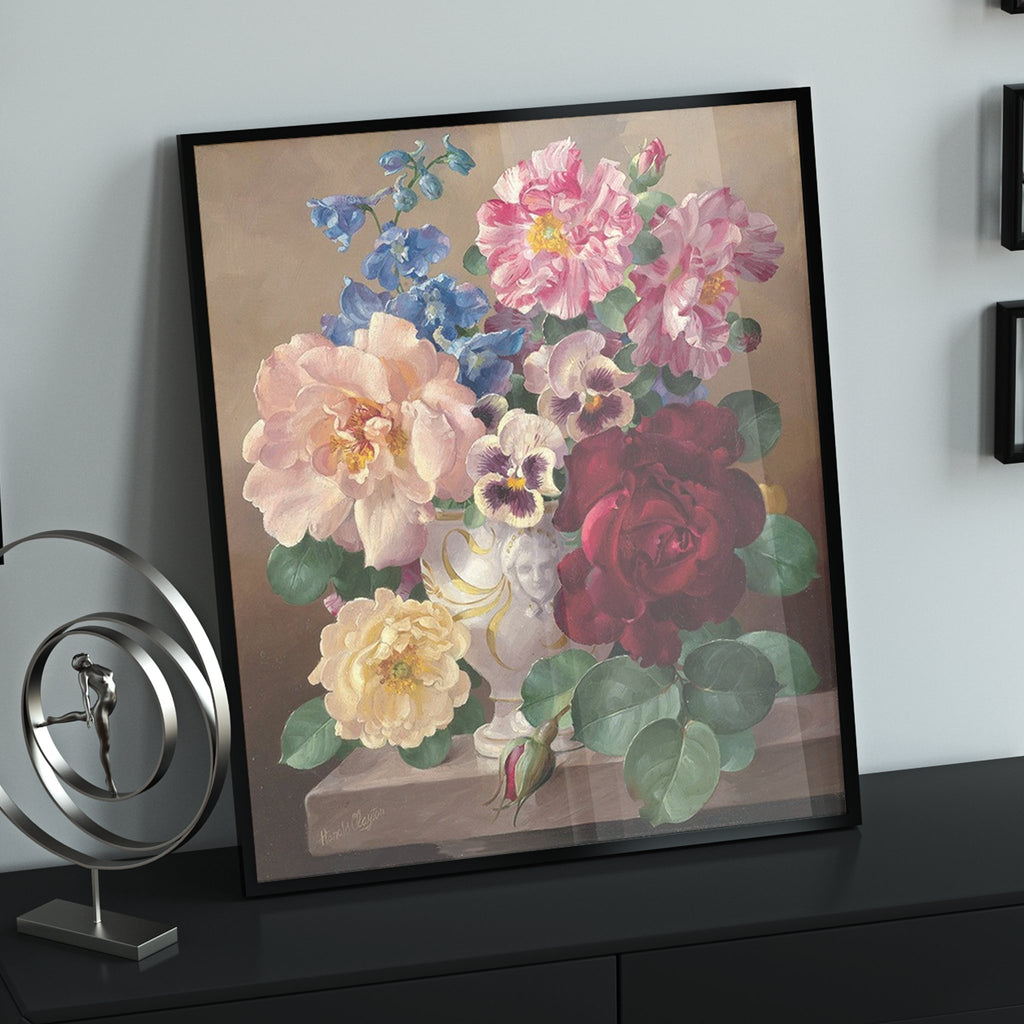 Classic Vase Of Flowers - Pictura Pe Numere